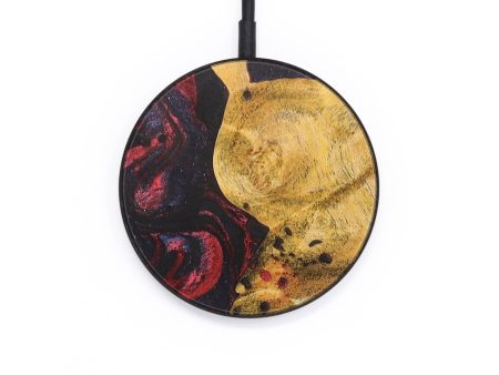 Circle Wood+Resin Wireless Charger - Emmanuel (Red, 697842) Supply