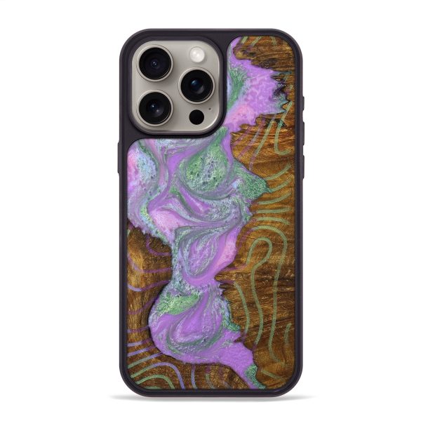 iPhone 15 Pro Max Wood+Resin Phone Case - Knox (Pattern, 698930) Online now