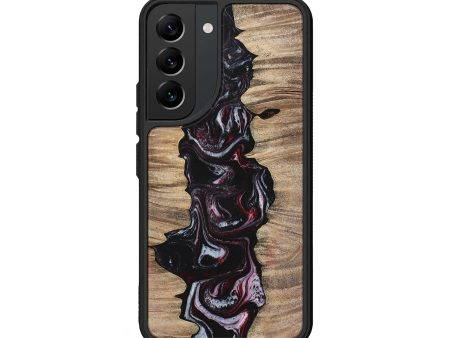 Galaxy S22 Wood+Resin Phone Case - Loretta (Red, 699151) For Discount