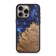 iPhone 15 Pro Max Wood+Resin Phone Case - Phoenix (Blue, 699804) Online Sale