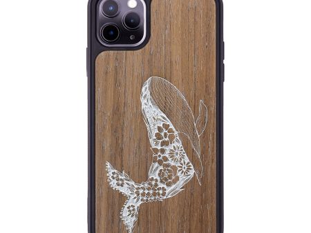 iPhone 11 Pro Max Wood+Resin Phone Case - Growth - Walnut (Curated) Fashion