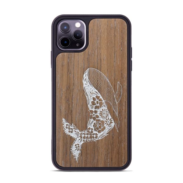 iPhone 11 Pro Max Wood+Resin Phone Case - Growth - Walnut (Curated) Fashion