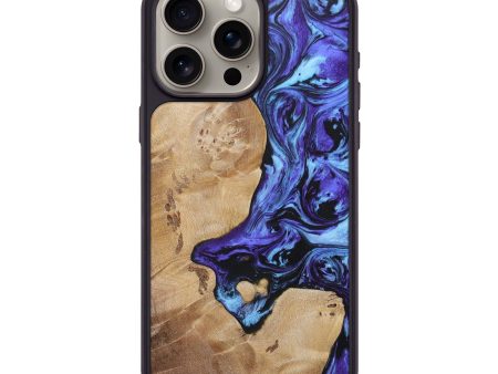 iPhone 15 Pro Max Wood+Resin Phone Case - Stefanie (Purple, 696121) Supply