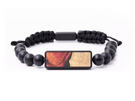 Onyx Bead Wood+Resin Bracelet - Giuliana (Red, 694705) Fashion