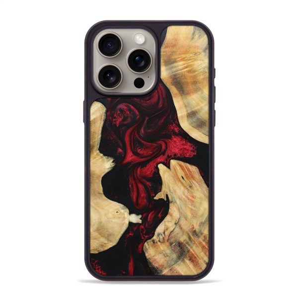 iPhone 15 Pro Max Wood+Resin Phone Case - Lauryn (Mosaic, 695178) Cheap