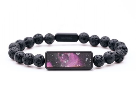 Lava Bead Wood+Resin Bracelet - Alyssa (Cosmos, 694524) Online now