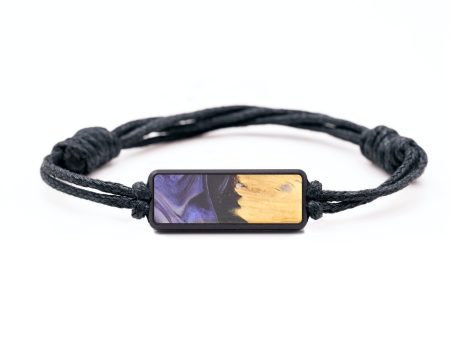 Classic Wood+Resin Bracelet - Toni (Purple, 694553) on Sale