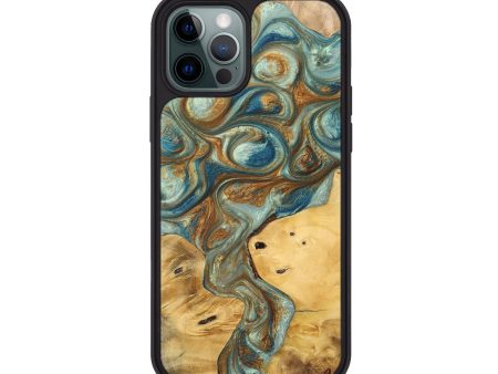 iPhone 12 Pro Wood+Resin Phone Case - Arya (Mosaic, 698309) Discount