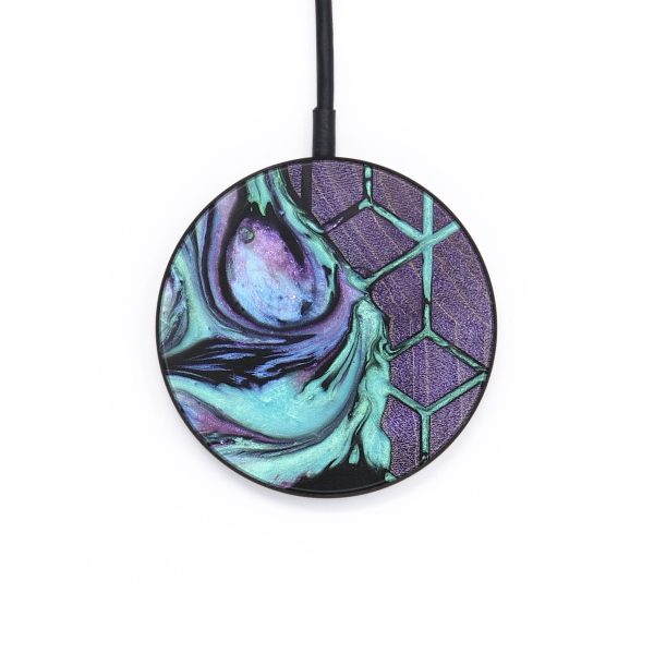 Circle Wood+Resin Wireless Charger - Cathleen (Pattern, 695474) Online