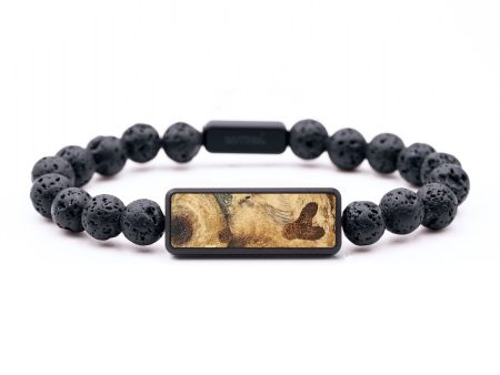 Lava Bead  Bracelet - Dena (Wood Burl, 699178) For Discount