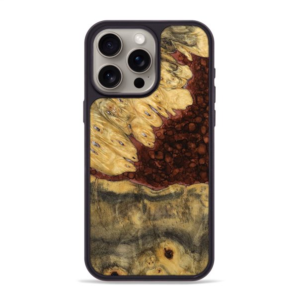 iPhone 15 Pro Max Wood+Resin Phone Case - Lowell (Watercolor, 698671) Online now