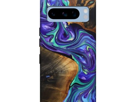 Pixel 8 Pro Wood+Resin Live Edge Phone Case - Kris (Purple, 696772) Online Hot Sale