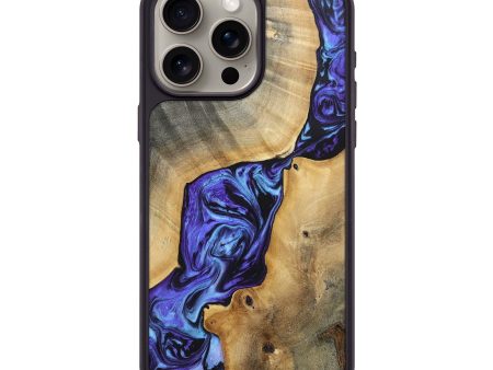 iPhone 15 Pro Max Wood+Resin Phone Case - Deandre (Purple, 696122) Online Sale