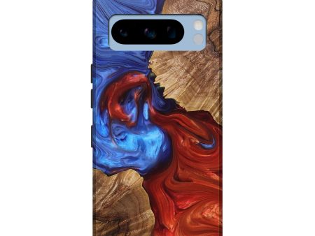 Pixel 8 Pro Wood+Resin Live Edge Phone Case - Ashton (Fire & Ice, 696799) Online Sale