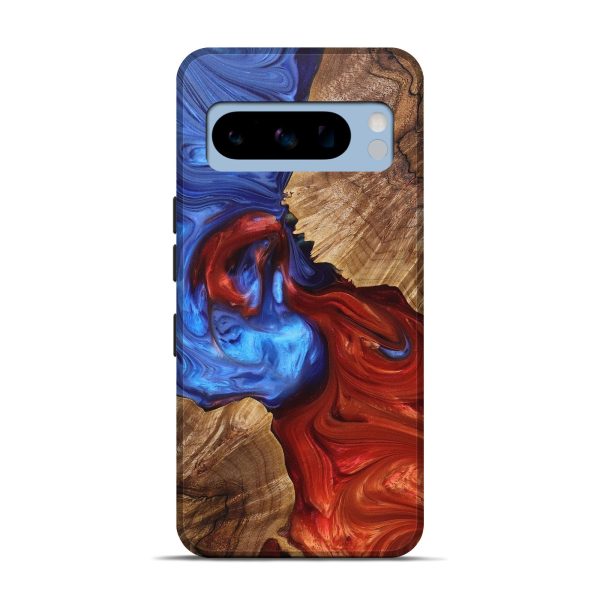 Pixel 8 Pro Wood+Resin Live Edge Phone Case - Ashton (Fire & Ice, 696799) Online Sale