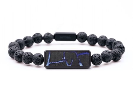 Lava Bead Wood+Resin Bracelet - Ali (Pattern, 699326) Sale