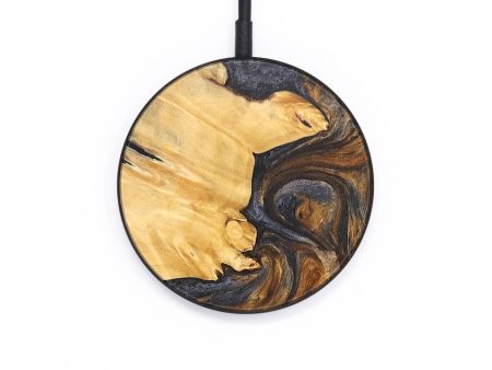 Circle Wood+Resin Wireless Charger - Amaya (Green, 696220) Discount