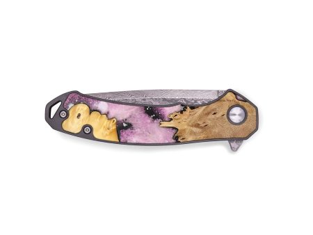 EDC Wood+Resin Pocket Knife - Belinda (Cosmos, 695007) For Cheap