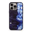 iPhone 15 Pro Max Wood+Resin Phone Case - Ethel (Blue, 697037) on Sale