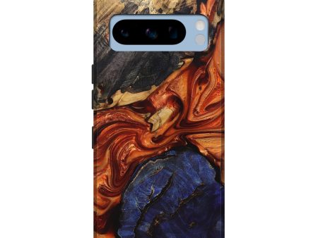 Pixel 8 Pro Wood+Resin Live Edge Phone Case - Alexandra (Red, 696805) Discount