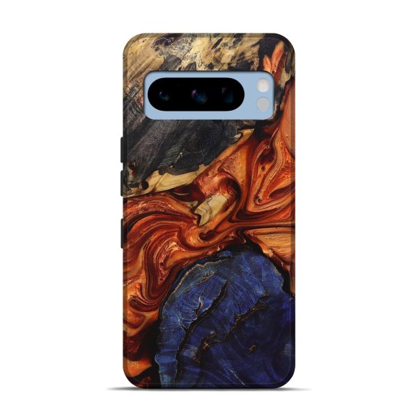 Pixel 8 Pro Wood+Resin Live Edge Phone Case - Alexandra (Red, 696805) Discount