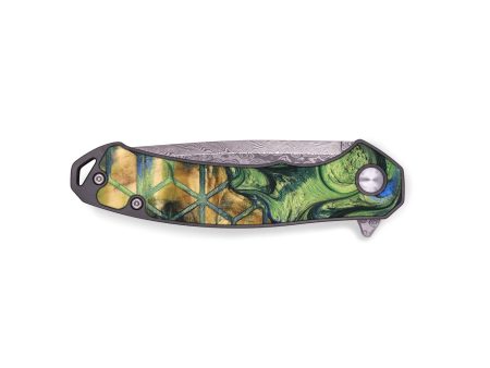 EDC Wood+Resin Pocket Knife - Danny (Pattern, 694236) Online now