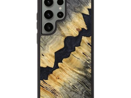 Galaxy S23 Ultra Wood+Resin Phone Case - Alondra (Pure Black, 694801) Supply