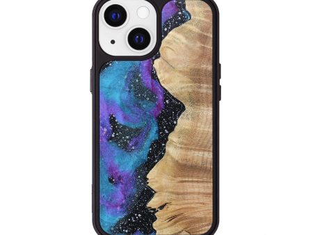 iPhone 13 Wood+Resin Phone Case - Amelia (Cosmos, 696979) on Sale