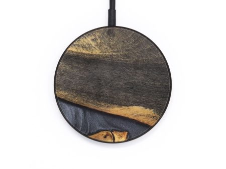 Circle Wood+Resin Wireless Charger - Walter (Pure Black, 696237) Supply