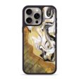 iPhone 15 Pro Max Wood+Resin Phone Case - Lynn (Black & White, 698145) Supply