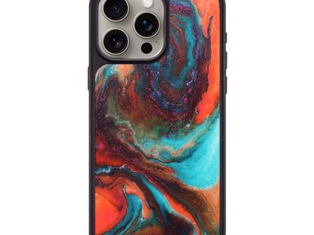 iPhone 15 Pro Max Wood+Resin Phone Case - Paige (Watercolor, 694372) Sale