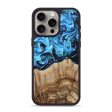 iPhone 15 Pro Max Wood+Resin Phone Case - Marjorie (Blue, 694864) Hot on Sale