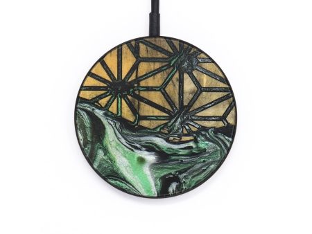 Circle Wood+Resin Wireless Charger - Addison (Pattern, 695462) Online