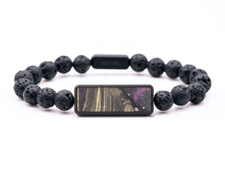 Lava Bead Wood+Resin Bracelet - Della (Cosmos, 694521) Fashion