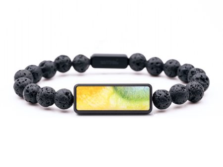 Lava Bead ResinArt Bracelet - Rachelle (Watercolor, 694470) Online now