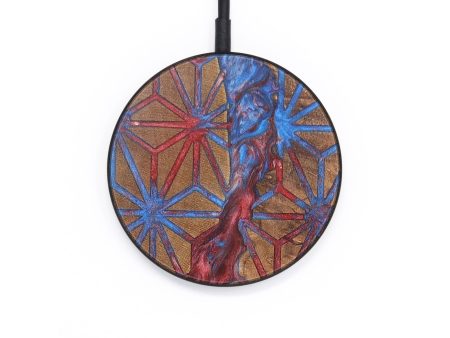 Circle Wood+Resin Wireless Charger - Finley (Pattern, 697904) Sale