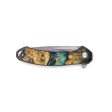 EDC Wood+Resin Pocket Knife - Silas (Teal & Gold, 695020) Online