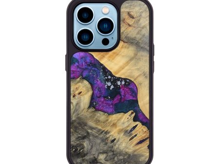 iPhone 14 Pro Wood+Resin Phone Case - Holden (Cosmos, 696705) Online Sale