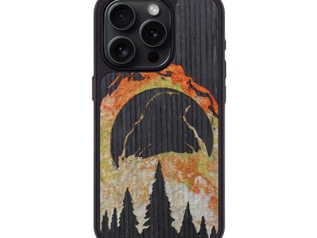 iPhone 15 Pro Wood+Resin Phone Case - Arabella (Eclipse, 698364) Cheap