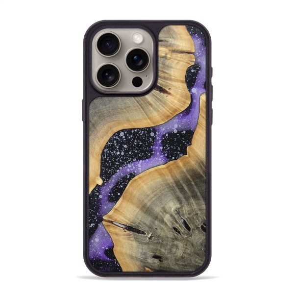 iPhone 15 Pro Max Wood+Resin Phone Case - Luann (Cosmos, 696031) Online