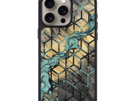 iPhone 15 Pro Max Wood+Resin Phone Case - Kash (Pattern, 694734) For Sale