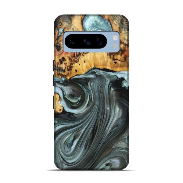 Pixel 8 Pro Wood+Resin Live Edge Phone Case - Teresa (Green, 694885) Online now