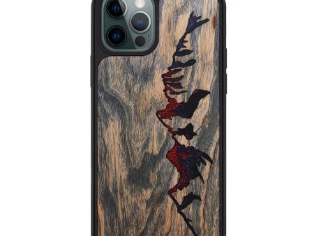 iPhone 12 Pro Max Wood+Resin Phone Case - Jace (Pattern, 695105) For Sale