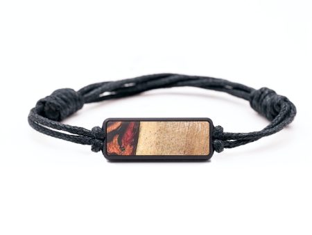 Classic Wood+Resin Bracelet - Rhonda (Red, 694692) on Sale