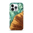 iPhone 15 Pro Wood+Resin Live Edge Phone Case - Alejandra (Green, 699165) Online Sale