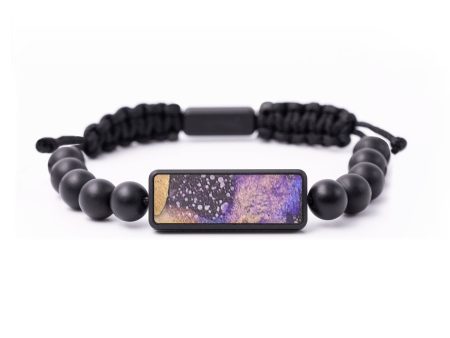 Onyx Bead Wood+Resin Bracelet - Axel (Cosmos, 694546) Sale