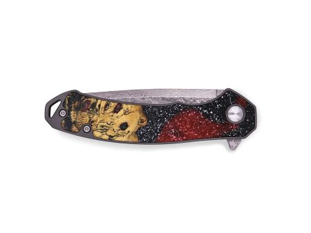 EDC Wood+Resin Pocket Knife - Ariel (Cosmos, 695411) For Sale