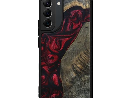 Galaxy S22 Plus Wood+Resin Phone Case - Shayla (Red, 695245) Online Sale