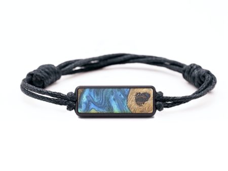 Classic Wood+Resin Bracelet - Angelina (Blue, 694643) For Discount