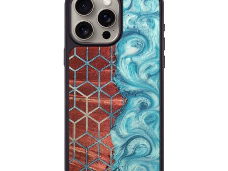 iPhone 15 Pro Max Wood+Resin Phone Case - Maliyah (Pattern, 698694) For Cheap